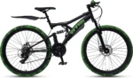 WYNN Mountainbike Fully 26 Zoll FLY1.0 schwarz-grün Rahmenhöhe 46 cm Damen Herren 21 Gänge mech. Scheibenbremse