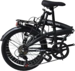 WYNN Faltrad 20 Zoll FOLD1.0 schwarz Rahmenhöhe 27 cm Damen Herren Klapprad 6 Gänge V-Brake – Image 2