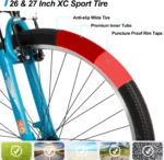 HILAND Mountainbike 27.5 Zoll MTB Herren Damen, mit 21 Gang, V-Bremse, Hardtail Fahrrad, Fahrräder für studentische Pendler, – Image 4