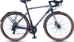 WYNN Gravelbike Gravel 28 Zoll GRL1.1 grau Rahmenhöhe 54 cm Damen Herren 14 Gänge Gepäckträger Schutzbleche – Image 2