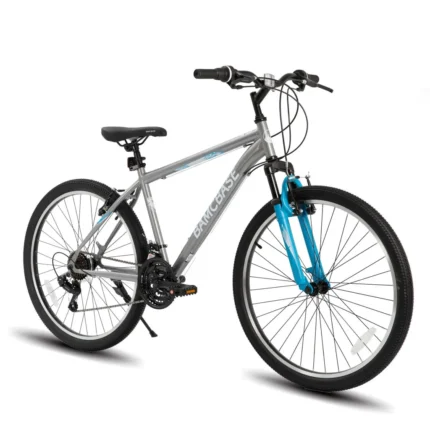 HILAND Mountainbike 27.5 Zoll MTB Herren Damen, mit 21 Gang, V-Bremse, Hardtail Fahrrad, Fahrräder für studentische Pendler,