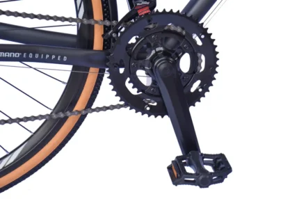 WYNN Gravelbike Gravel 28 Zoll GRL1.1 grau Rahmenhöhe 54 cm Damen Herren 14 Gänge Gepäckträger Schutzbleche