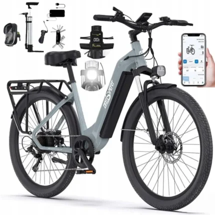 E-Bike für Herren Damen, 27.5 Zoll Elektrofahrrad City E-Bikes & E-Hollandräder mit 22.5AH Akku, Citybike bis zu 140KM Elektrofahrräder LCD & APP