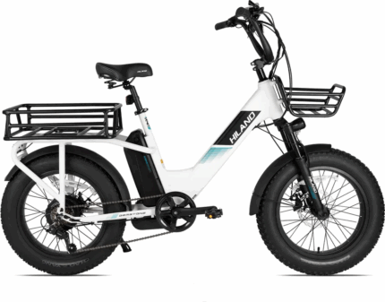 für Erwachsene, Leichter Aluminiumrahmen Elektrofahrrad, Shimano 7 Gänge mit Federgabel Ebike für Damen und Herren