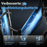 20.8Ah 20 Zoll ebike E-Bike City E-Bikes & E-Hollandräder Elektrofahrrad Tire für Schnee, Stadt, Strand 90KM Reichweite & 150KG Belastung E-Klapprad – Image 8