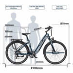 E-Bike für Herren Damen, 27.5 Zoll Elektrofahrrad City E-Bikes & E-Hollandräder mit 22.5AH Akku, Citybike bis zu 140KM Elektrofahrräder LCD & APP – Image 7
