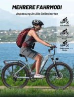 E-Bike für Herren Damen, 27.5 Zoll Elektrofahrrad City E-Bikes & E-Hollandräder mit 22.5AH Akku, Citybike bis zu 140KM Elektrofahrräder LCD & APP – Image 8