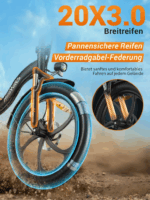 HillMiles E Bike, E-Bike Klapprad mit 36V 13Ah Akku bis zu 80-100km, 20 *3.0 Zoll, 7-Gang SHIMANO, 250W Motor & 25km/h MilePort 1 – Image 4