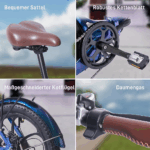 20 Zoll 18AH Elektrofahrrad Pedelec, City E-bike ,Cityräder E-Klapprad 250W Motor,25km/h,E-Bike ,klapprad,LCD-Display,APP – Image 8