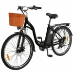 26 Zoll SmartAI E-Bike Cityräder Elektrofahrrad Akku75 km Reichweite250W Tiefeinstieg Räder Shimano 6-Gang City E-Bikes&E-Hollandräder Mit Fahrradkorb