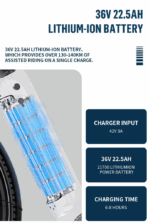 E-Bike für Herren Damen, 27.5 Zoll Elektrofahrrad City E-Bikes & E-Hollandräder mit 22.5AH Akku, Citybike bis zu 140KM Elektrofahrräder LCD & APP – Image 17