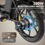 203.0Zoll LCD Fat Faltbar E- Bike E-Mountainbike Elektrofahrrad 20Ah Bis 120Km SHIMANO 7 25kmh E Klapprad , Elektrofahrrad E-Hollandräder – Image 9