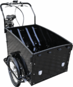 SachsenRAD E-Lastenrad T1 Grand Trunk, Flexible Transportbox mit Versteckter,Abschließbarer Box mit LCD Display und StVZO-Zugelassung, Kindertransport – Image 4