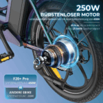 E-Bike für Erwachsene 26 36V 13Ah für Lange Reichweite bis 80KM, Elektrofahrrad 250W, 7 Gang E-Mountainbike LCD Anzeige City E-Bikes & E-Hollandräder – Image 12