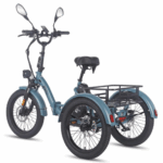 E Bike Dreirad Fat Klapprad E-Bike Lastenfahrrad 20 Zoll 48V 21Ah , Hydraulische Scheibenbremsen Elektrofahrrad, Elektro Lastenfahrrad 180kg Blau – Image 7