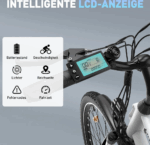 HITWAY E-Bike 28 Zoll Elektrofahrrad, Pedelec 36V/13Ah 468 Wh, MTB,7 Gang, 25km/h, Heckmotor, Kettenschaltung, LCD Display, E-Citybike Damen Herren – Image 3