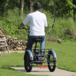 E Bike Dreirad Fat Klapprad E-Bike Lastenfahrrad 20 Zoll 48V 21Ah , Hydraulische Scheibenbremsen Elektrofahrrad, Elektro Lastenfahrrad 180kg Blau – Image 4